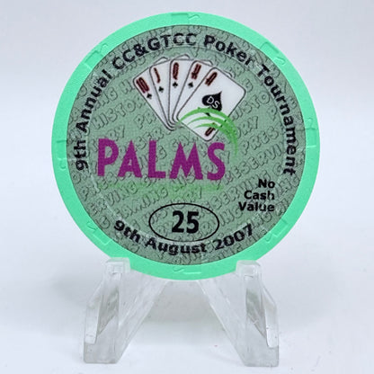 Palms Casino Resort Las Vegas Nevada 2007 '9th Annual CCGTCC' Series 14 $25 NCV Casino Chip E7473