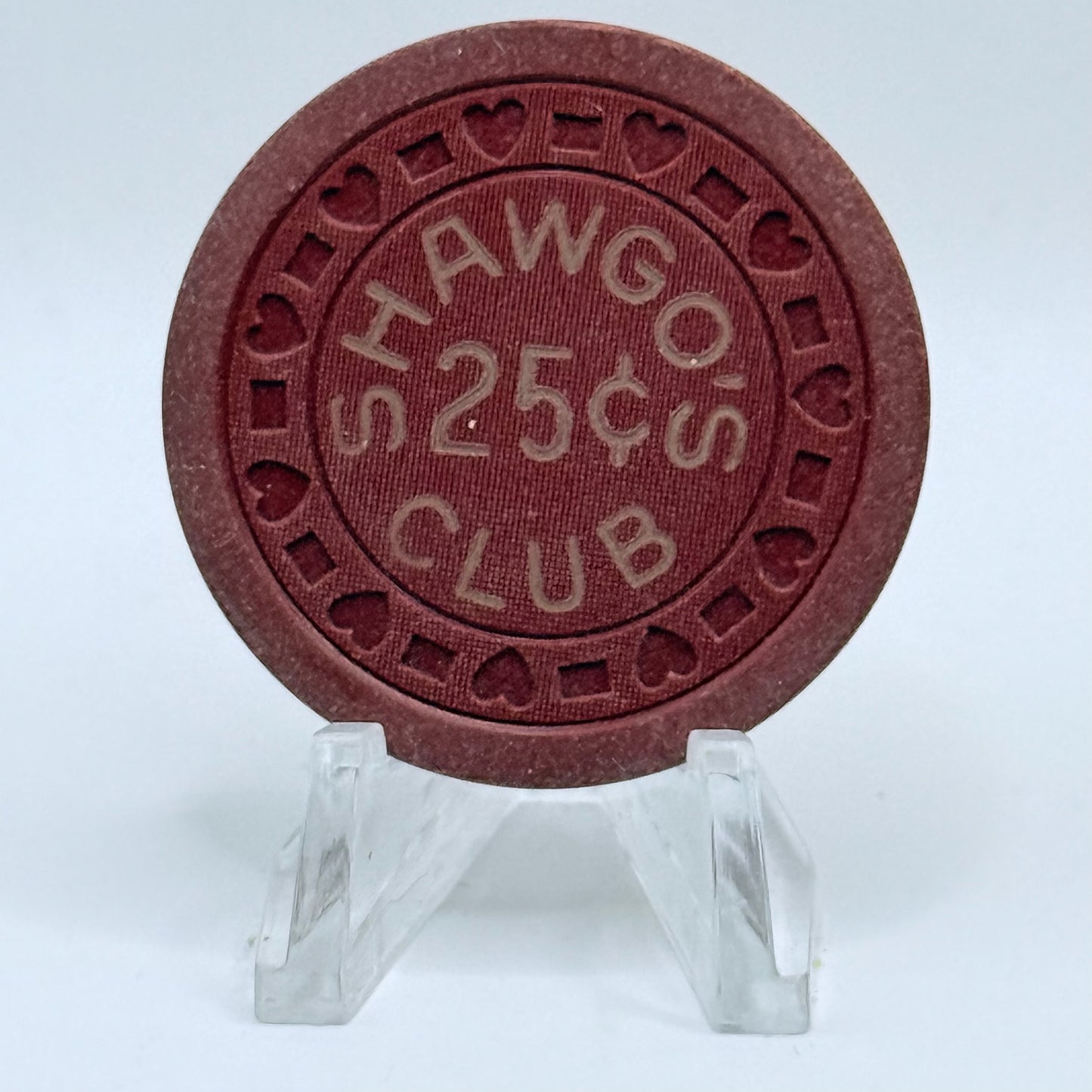 Shawgo's Club Havana Illinois 'Illegal' $0.25 Casino Chip