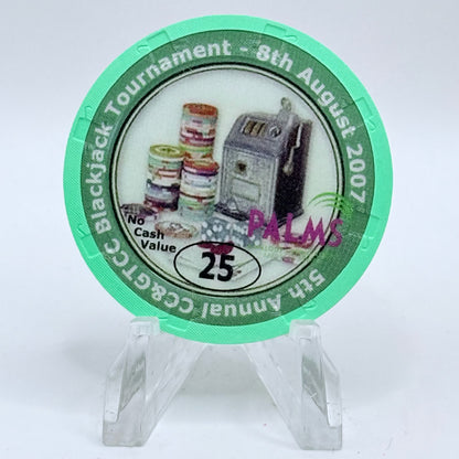 Palms Casino Resort Las Vegas Nevada 2007 '9th Annual CCGTCC' Series 14 $25 NCV Casino Chip E7473