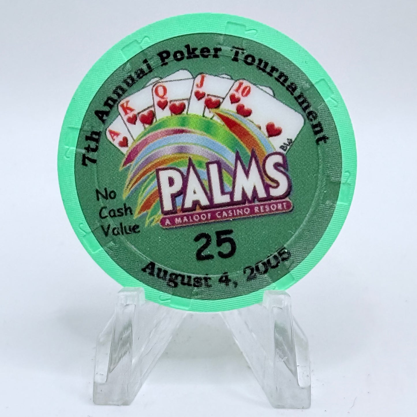 Palms Casino Resort Las Vegas Nevada 2005 '7th Annual CCGTCC' Series 15 $25 NCV Casino Chip E4775