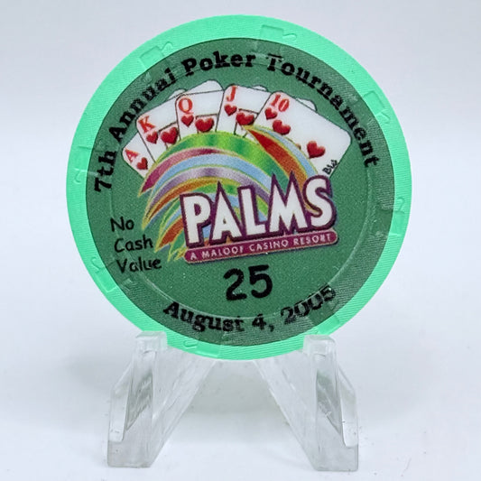 Palms Casino Resort Las Vegas Nevada 2005 '7th Annual CCGTCC' Series 15 $25 NCV Casino Chip E4775
