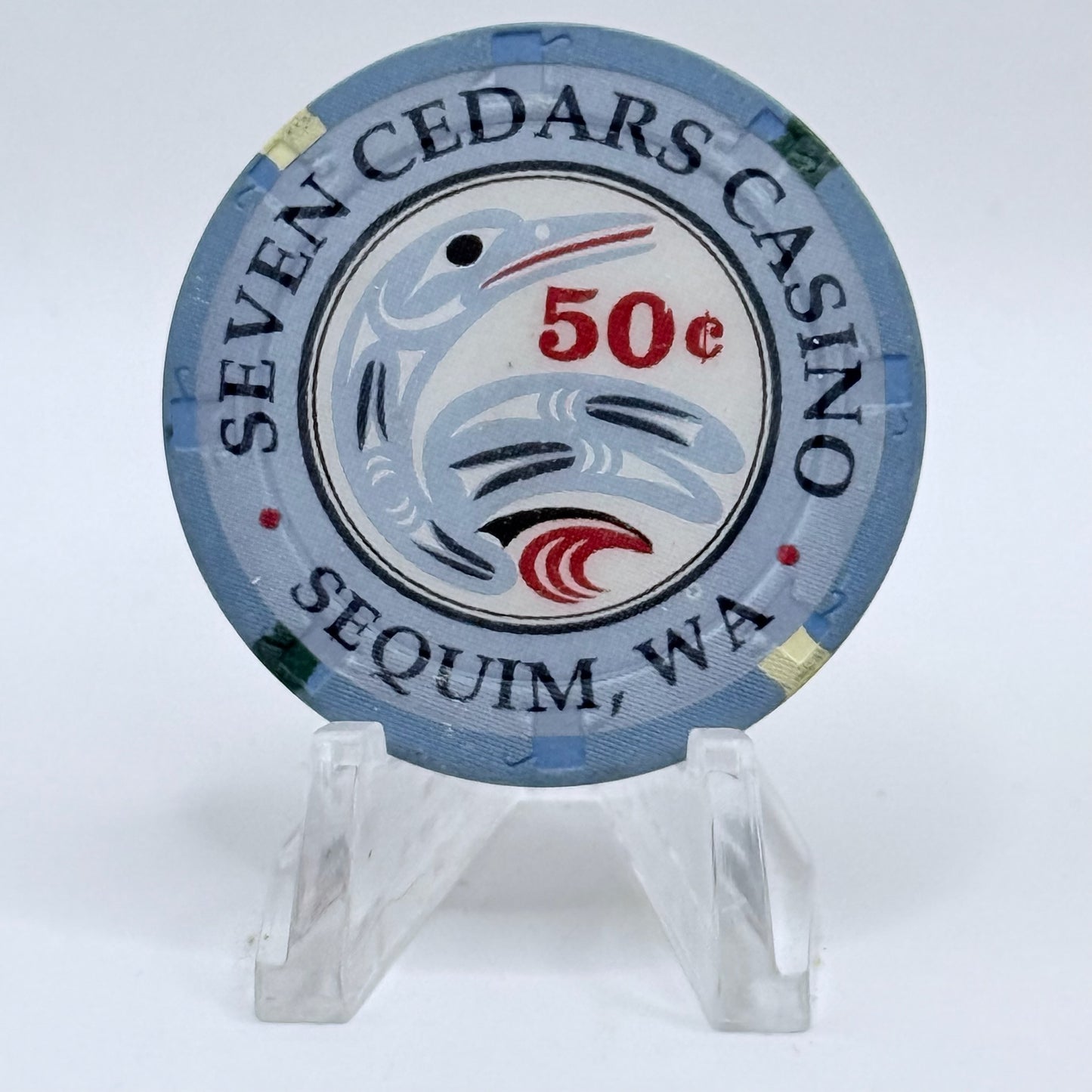 Seven Cedars Sequim Washington 1995 $0.50 Casino Chip