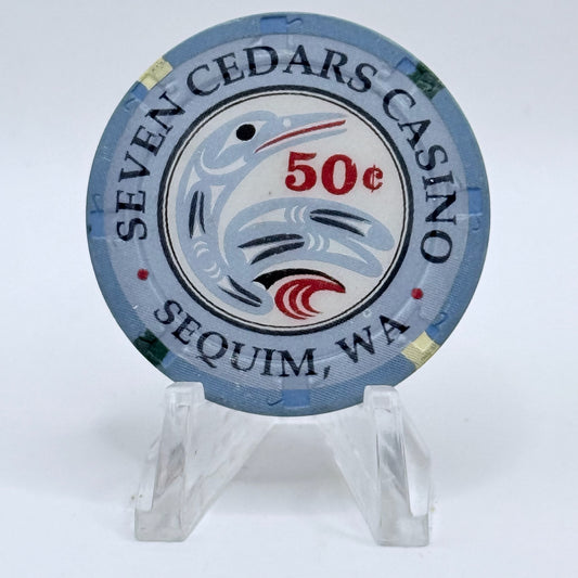 Seven Cedars Sequim Washington 1995 $0.50 Casino Chip
