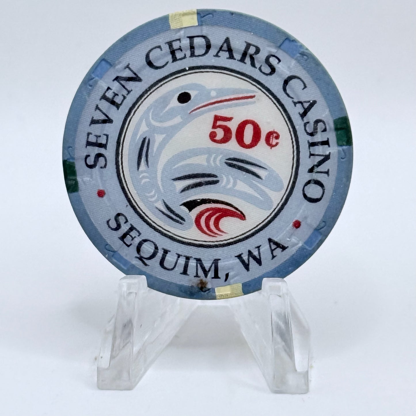 Seven Cedars Sequim Washington 1995 $0.50 Casino Chip