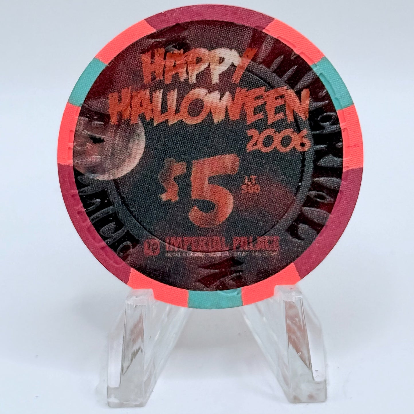 Imperial Palace Las Vegas Nevada 2006 'Happy Halloween' LE $5 Casino Chip E5808