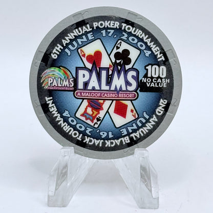 Palms Casino Resort Las Vegas Nevada 2004 '6th Annual CCGTCC' Series 8 $100 NCV Casino Chip E3418