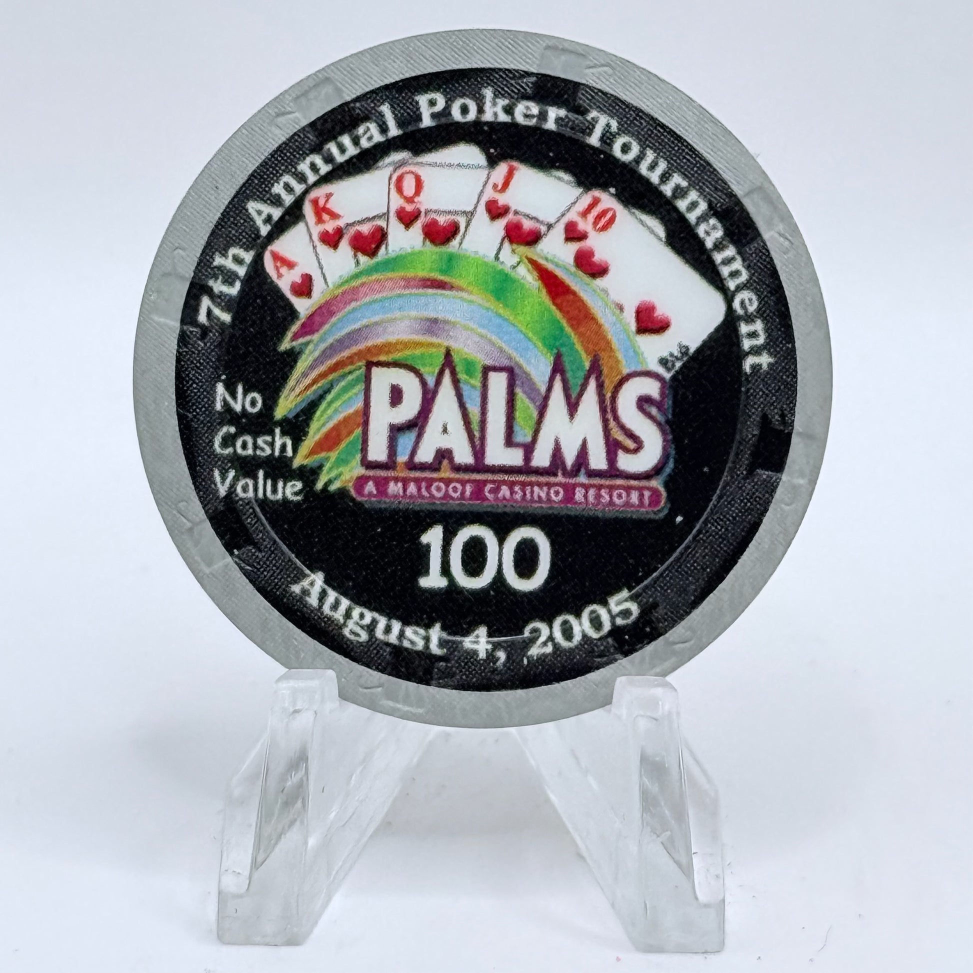 Palms Casino Resort Las Vegas Nevada 2005 '7th Annual CCGTCC' Series 15 $100 NCV Casino Chip E4776