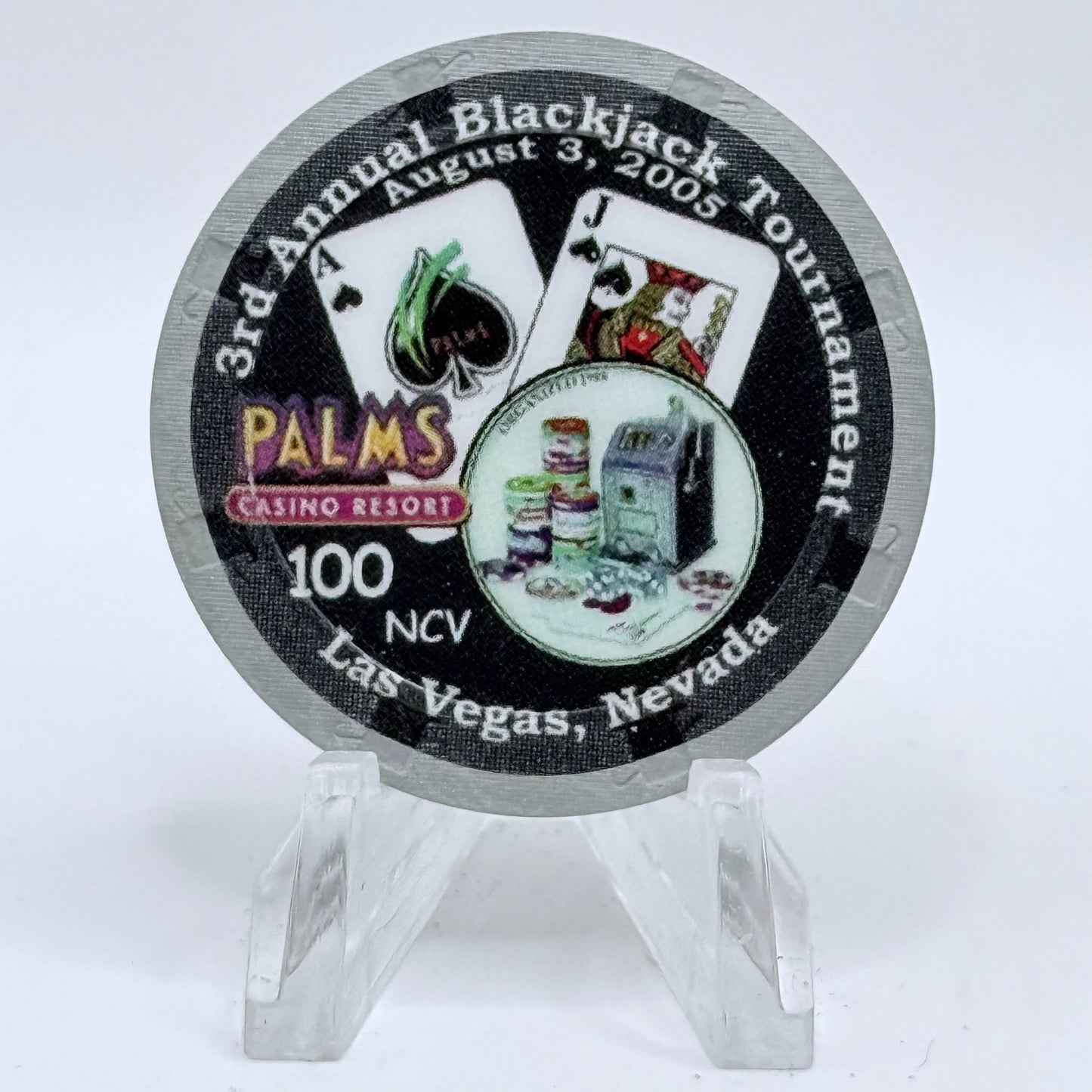 Palms Casino Resort Las Vegas Nevada 2005 '7th Annual CCGTCC' Series 15 $100 NCV Casino Chip E4776