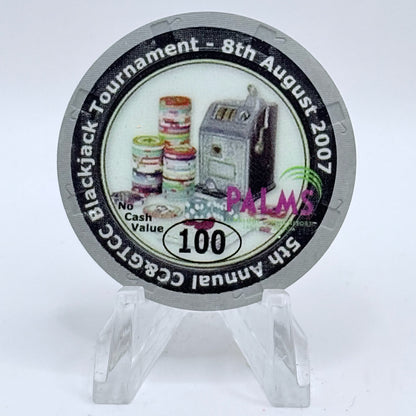 Palms Casino Resort Las Vegas Nevada 2007 '9th Annual CCGTCC' Series 14 $100 NCV Casino Chip E7474