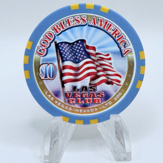 Las Vegas Club Las Vegas Nevada 2002 'Memorial Day' LE $10 Casino Chip E1306