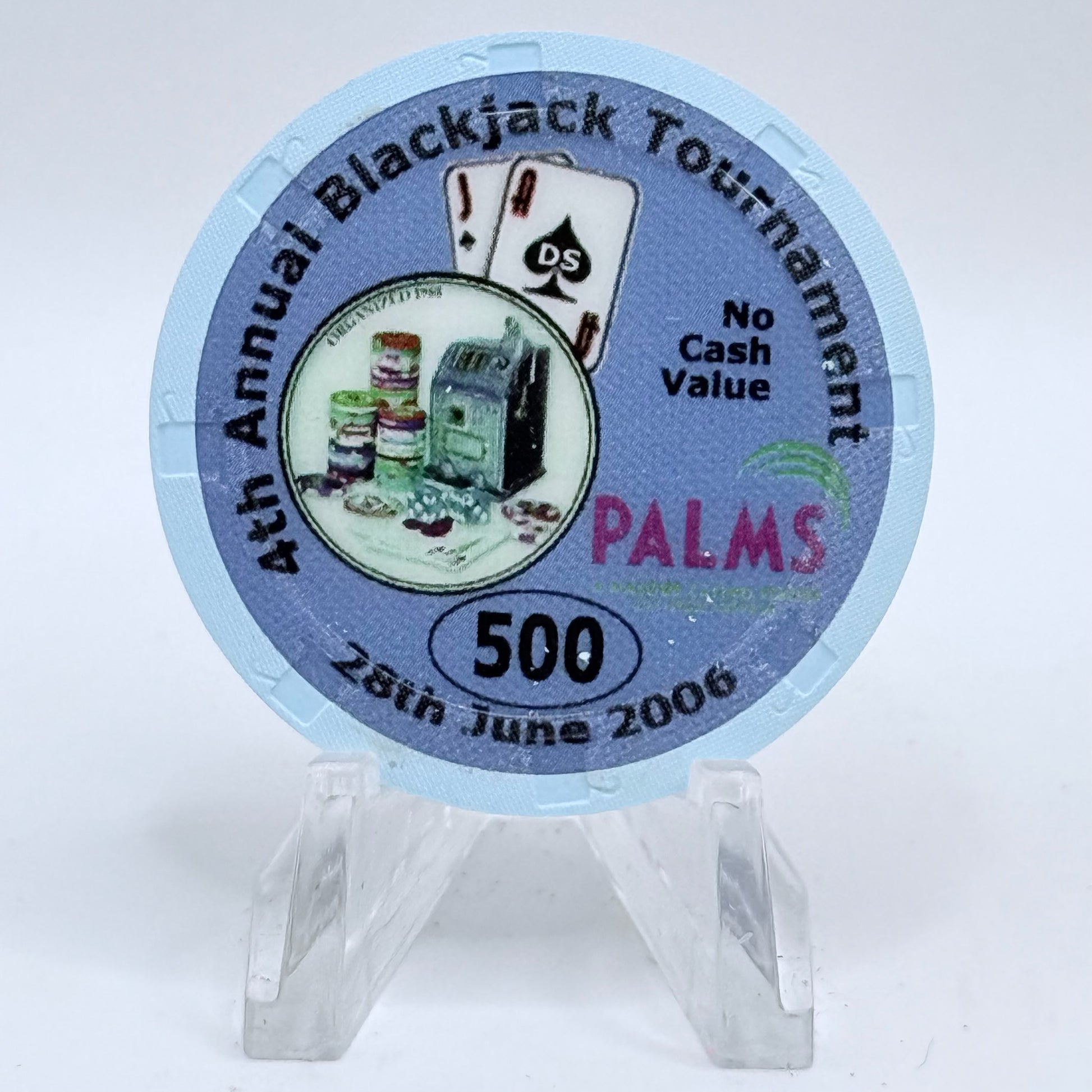 Palms Casino Resort Las Vegas Nevada 2006 '8th Annual CCGTCC' Series 12 $500 NCV Casino Chip E7469
