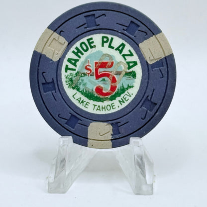 Tahoe Plaza Lake Tahoe Nevada 1960 $1 Casino Chip N3714.1