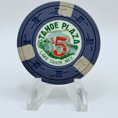 Tahoe Plaza Lake Tahoe Nevada 1960 $1 Casino Chip N3714.1
