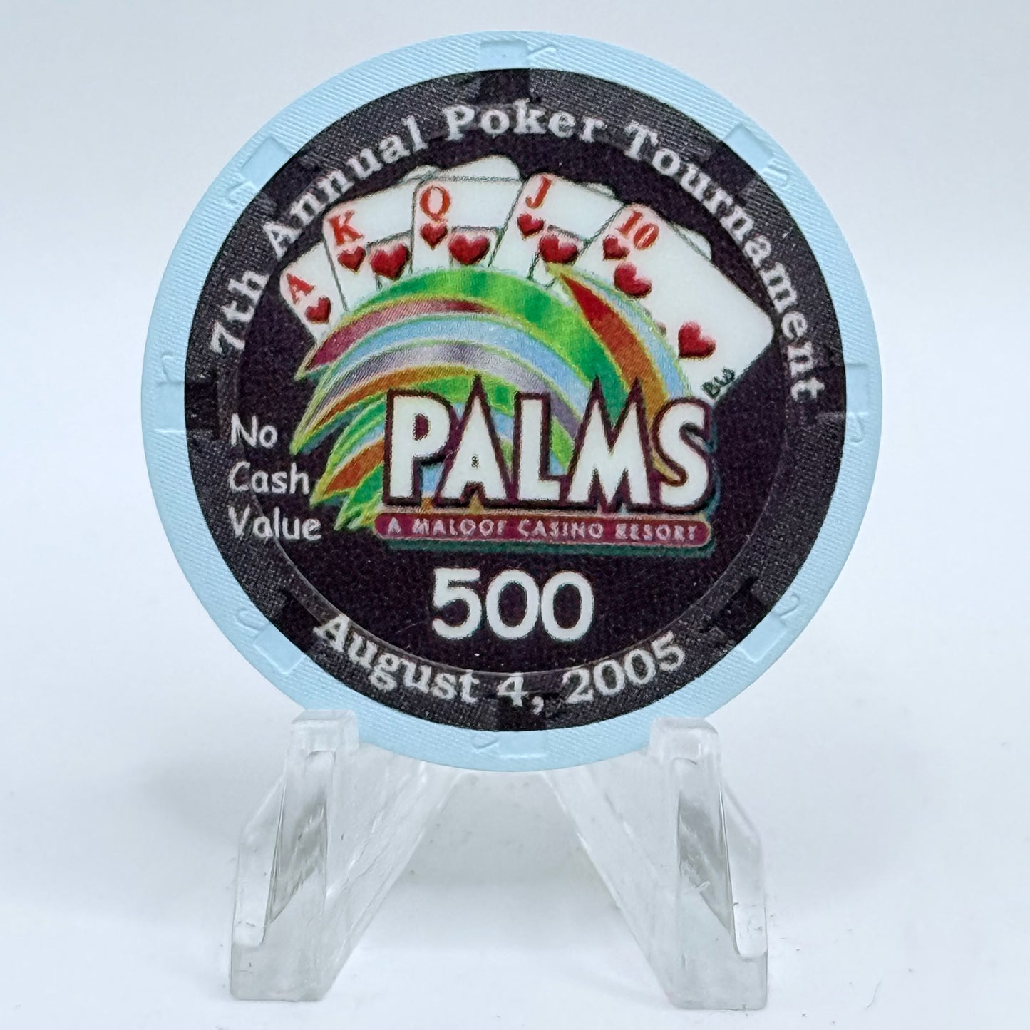 Palms Casino Resort Las Vegas Nevada 2005 '7th Annual CCGTCC' Series 15 $500 NCV Casino Chip E4777