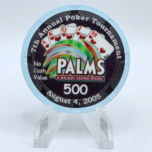 Palms Casino Resort Las Vegas Nevada 2005 '7th Annual CCGTCC' Series 15 $500 NCV Casino Chip E4777