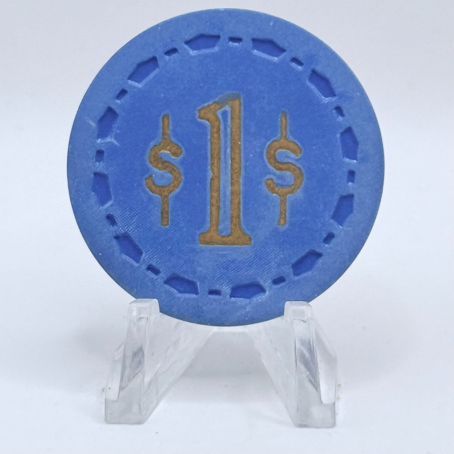 Three Duces Club Marysville California $1 Casino Chip