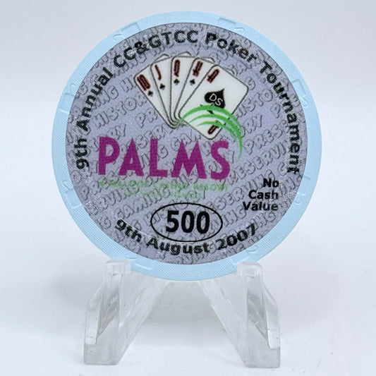 Palms Casino Resort Las Vegas Nevada 2007 '9th Annual CCGTCC' Series 14 $500 NCV Casino Chip E7475