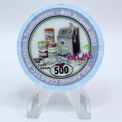 Palms Casino Resort Las Vegas Nevada 2007 '9th Annual CCGTCC' Series 14 $500 NCV Casino Chip E7475