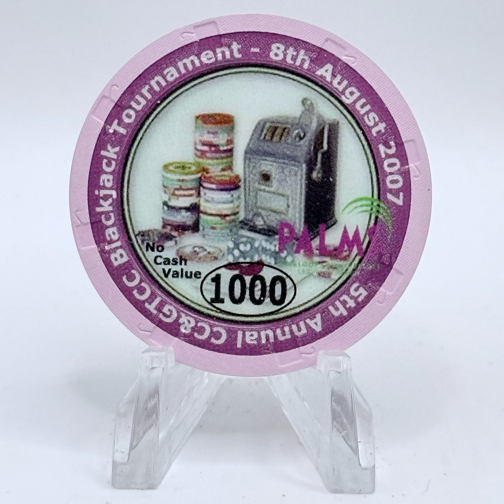 Palms Casino Resort Las Vegas Nevada 2007 '9th Annual CCGTCC' Series 14 $1000 NCV Casino Chip E7476