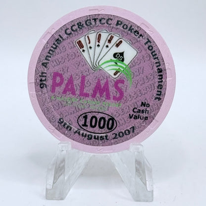 Palms Casino Resort Las Vegas Nevada 2007 '9th Annual CCGTCC' Series 14 $1000 NCV Casino Chip E7476