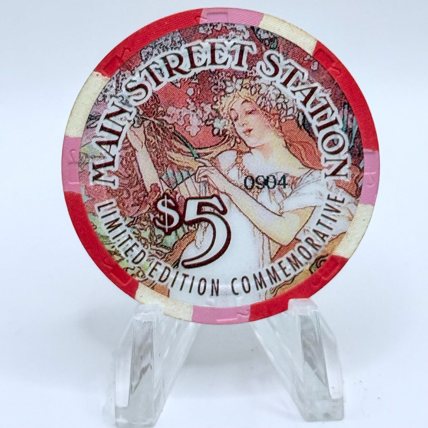 Main Street Station Las Vegas Nevada 1997 'Spring - Women For All Seasons' LE $5 Casino Chip V1068