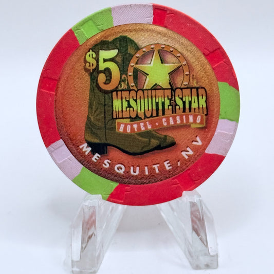 Mesquite Star Mesquite Nevada 1998 $5 Casino Chip V1085
