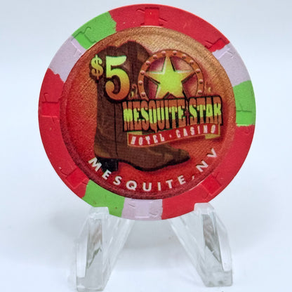 Mesquite Star Mesquite Nevada 1998 $5 Casino Chip V1085