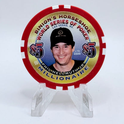 Horseshoe Club (Binion's) Las Vegas Nevada 'Phil Helmuth' Series 17 LE $5 Casino Chip V9085
