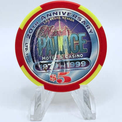 Nevada Palace Las Vegas Nevada 1999 '20th Anniversary' LE $5 Casino Chip V5103