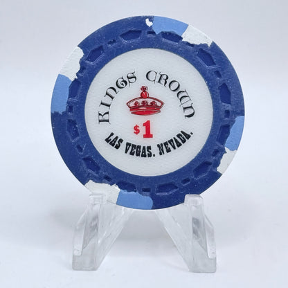 Kings Crown Las Vegas Nevada 1990s $1 Imitation Chip E9702