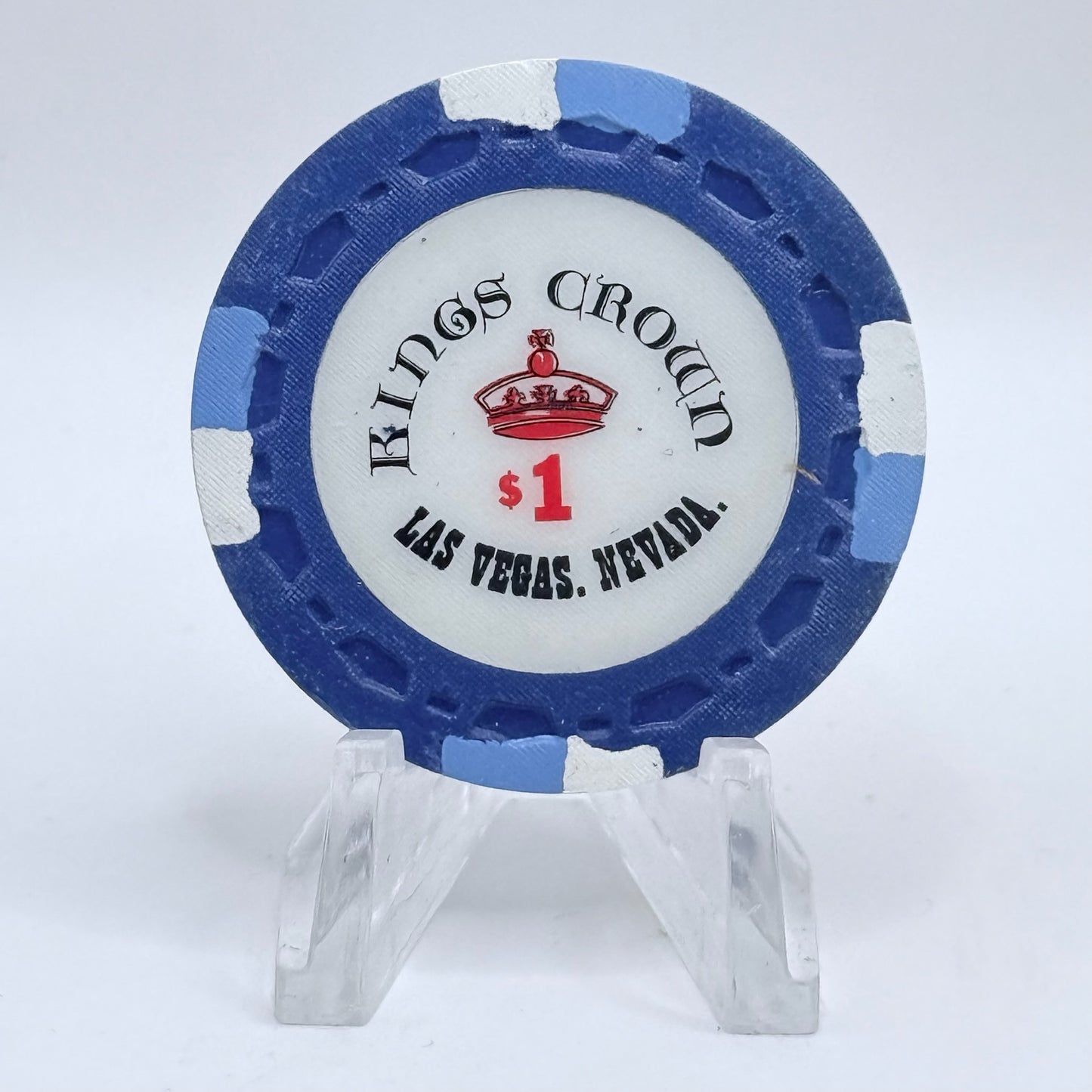 Kings Crown Las Vegas Nevada 1990s $1 Imitation Chip E9702