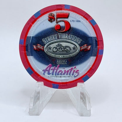 Atlantis Reno Nevada 2008 'Street Vibrations' LE $5 Casino Chip E8543