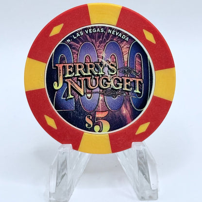 Jerry's Nugget N. Las Vegas Nevada 1999 'Millennium' LE $5 Casino Chip V5124