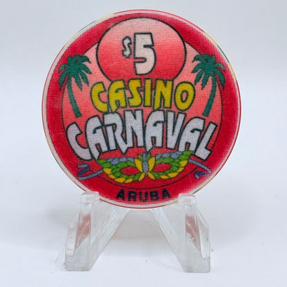Casino Carnaval Palm Beach Aruba $5 Casino Chip