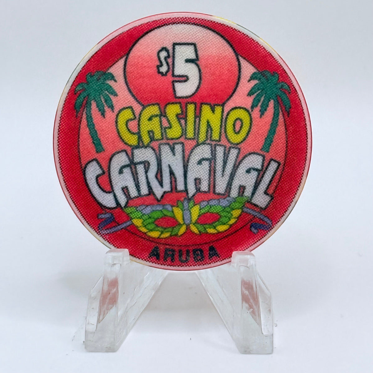 Casino Carnaval Palm Beach Aruba $5 Casino Chip