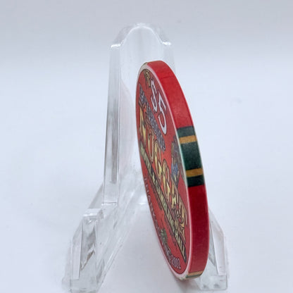 Pahrump Nugget Hotel & Gambling Hall Pahrump Nevada 2002 'Thanksgiving' LE $5 Casino Chip E1686