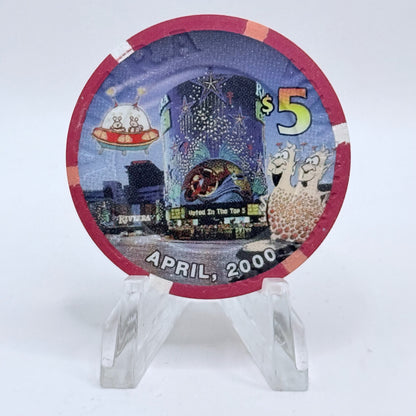 Riviera Las Vegas Nevada 2000 LE $5 Casino Chip V5418