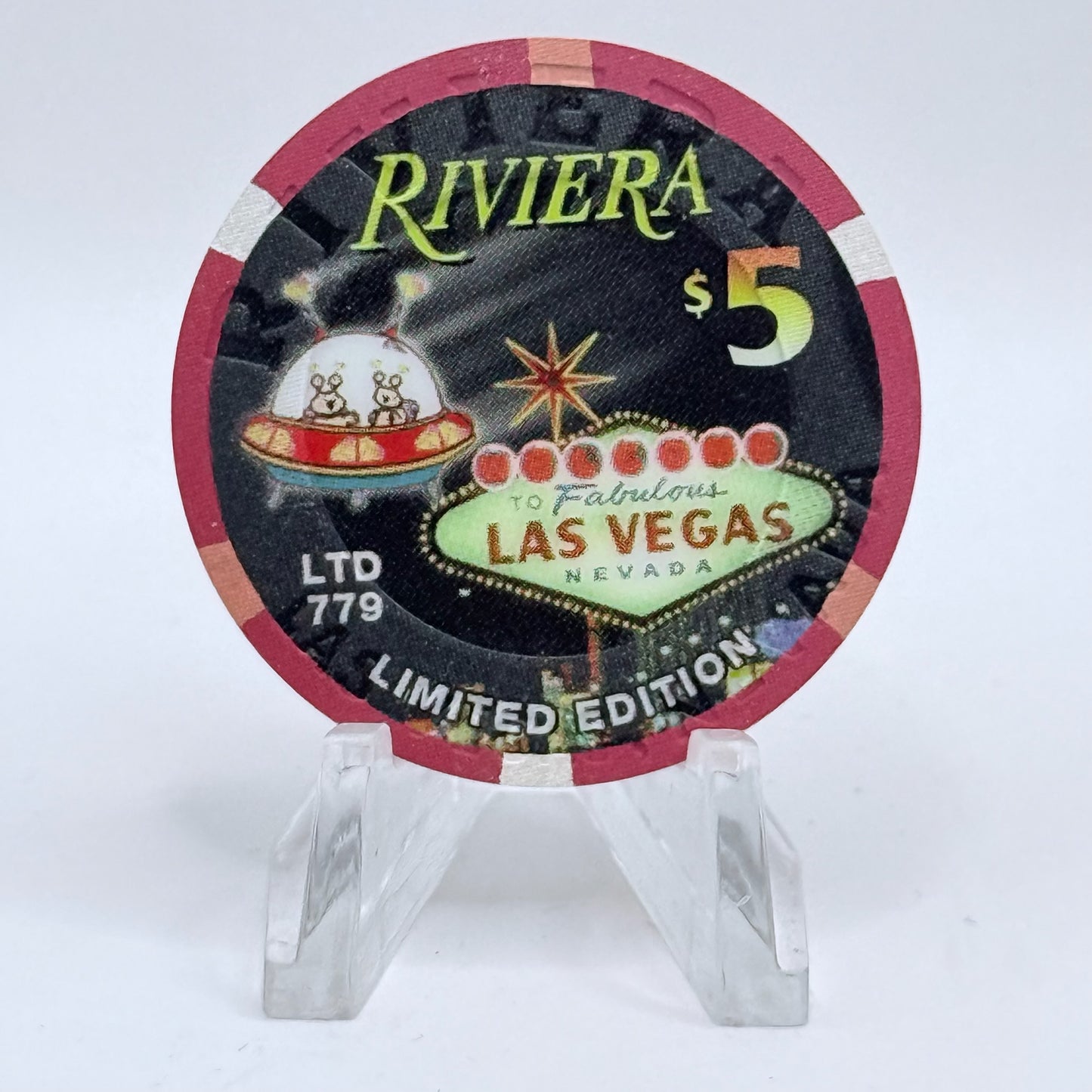 Riviera Las Vegas Nevada 2000 LE $5 Casino Chip V5418