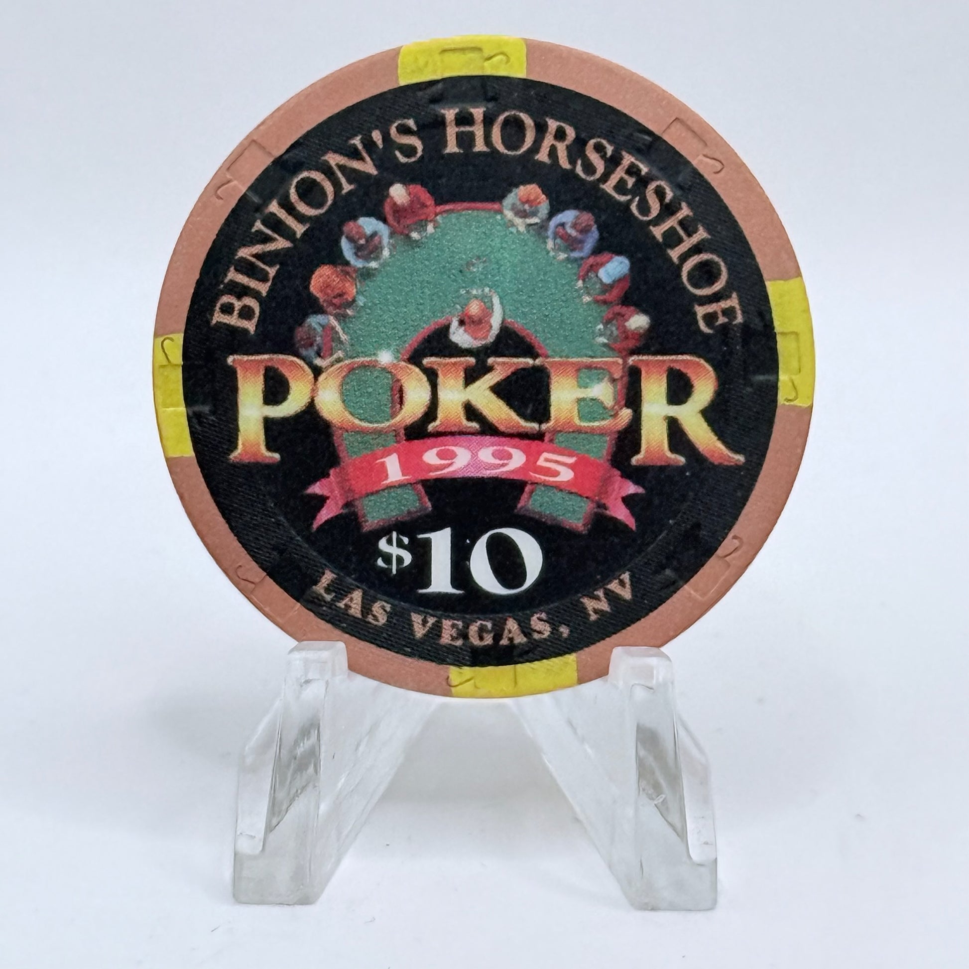 Horseshoe Club (Binion's) Las Vegas Nevada 1995 $10 Casino Chip N2395