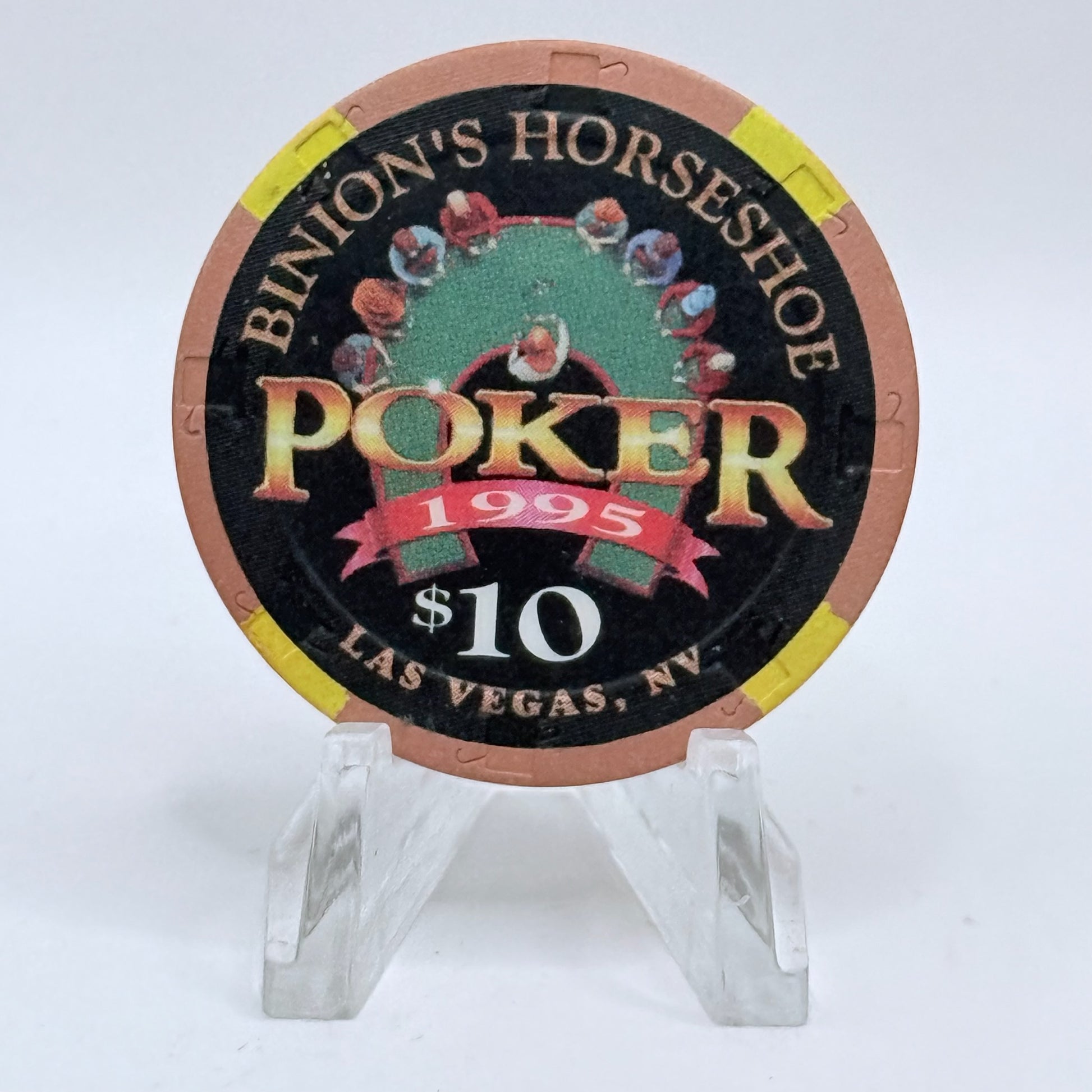 Horseshoe Club (Binion's) Las Vegas Nevada 1995 $10 Casino Chip N2395