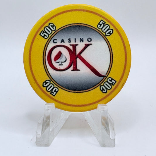 Casino OK (Oklahoma) Hinton Oklahoma 2012 $0.50 Casino Chip