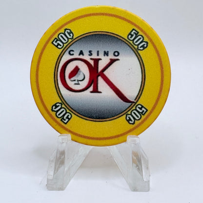 Casino OK (Oklahoma) Hinton Oklahoma 2012 $0.50 Casino Chip