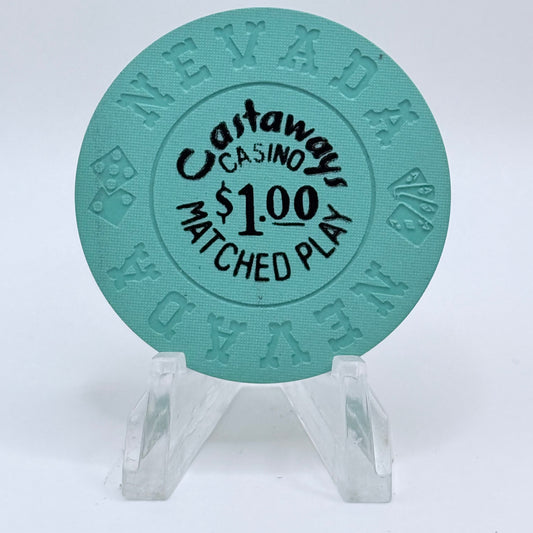 Castaways Las Vegas Nevada 1970s $1 NCV Casino Chip N1447