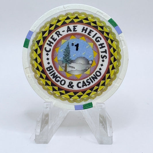 Cher-Ae Heights Casino Trinidad California $1 Casino Chip