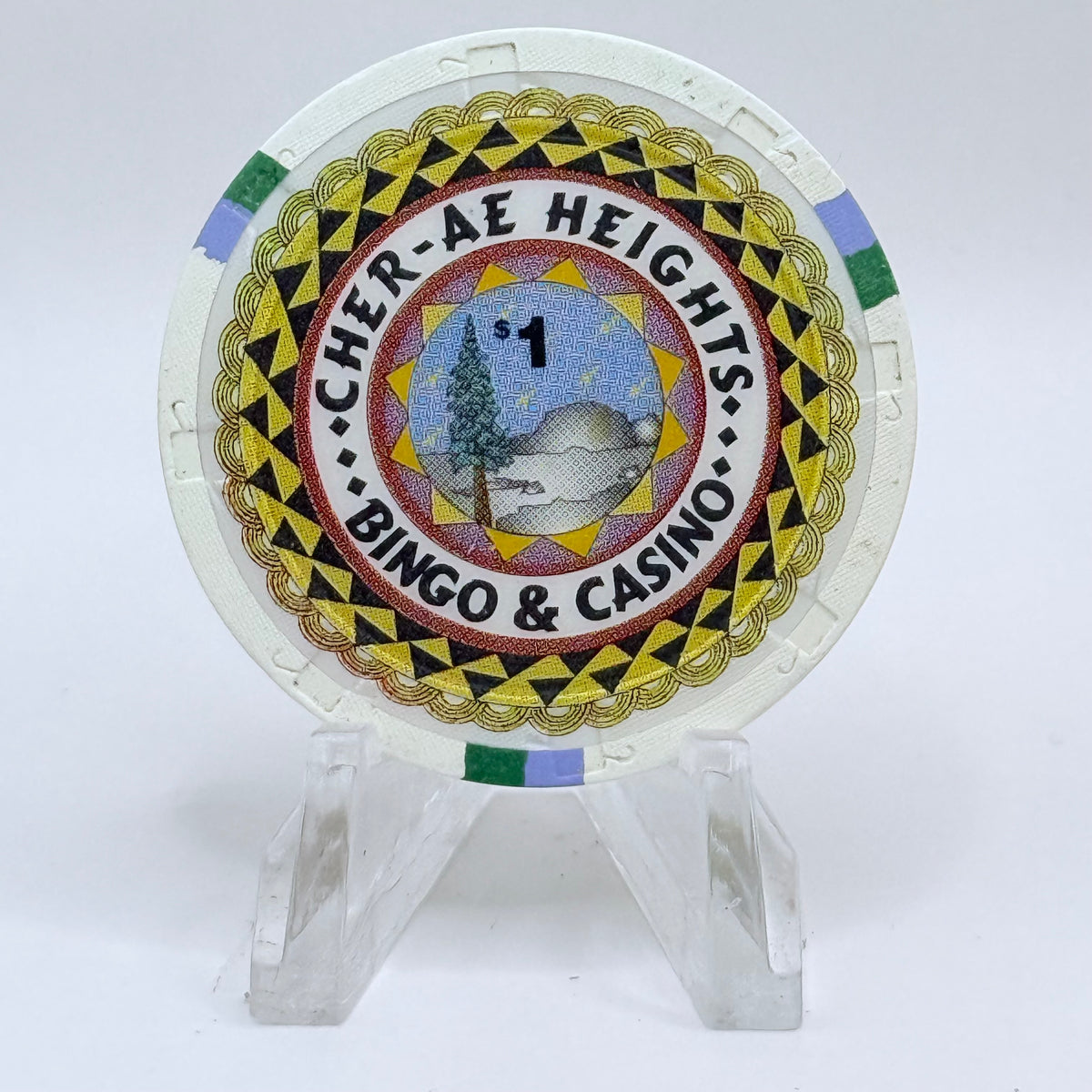 Cher-Ae Heights Casino Trinidad California $1 Casino Chip