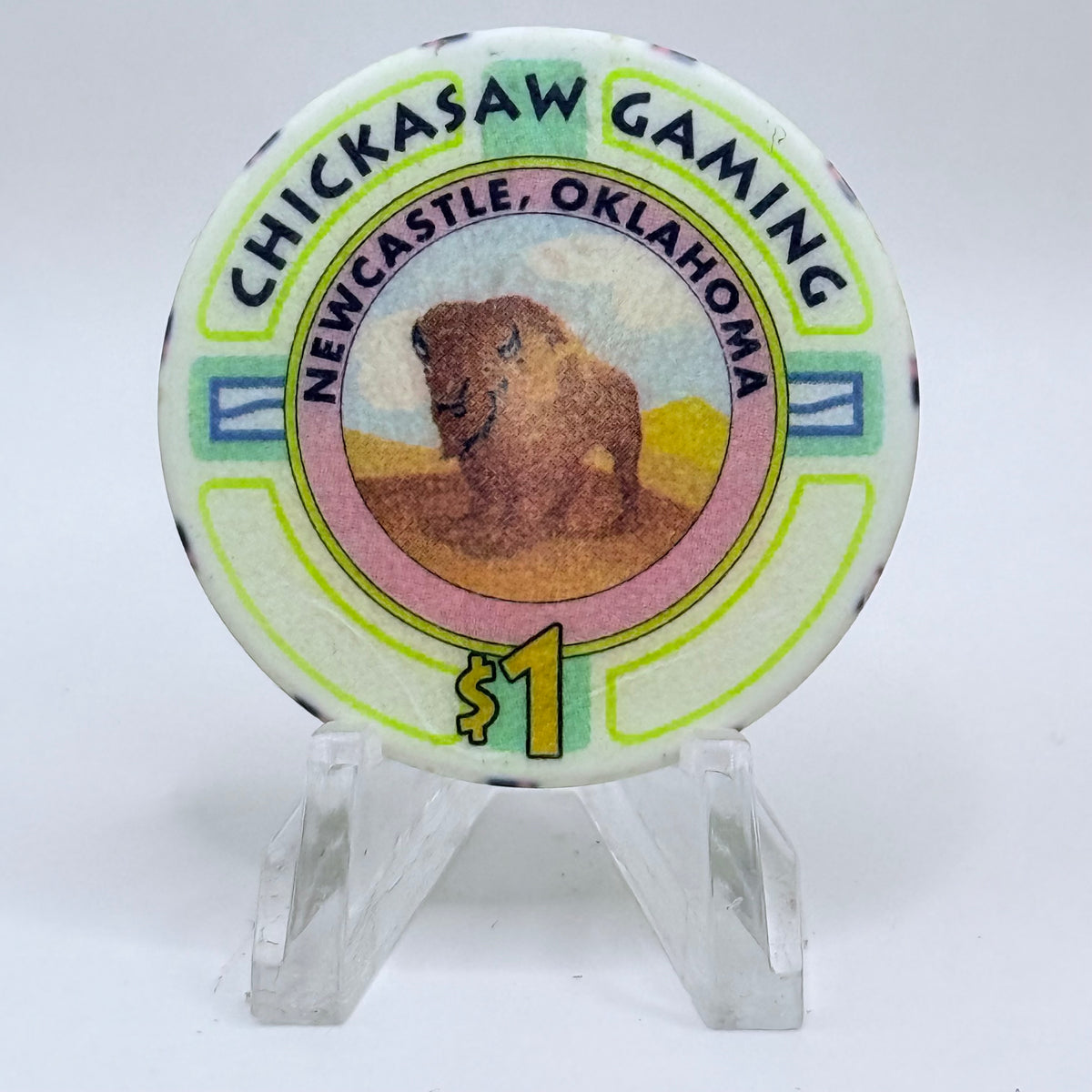 Chickasaw Gaming Newcastle Newcastle Oklahoma $1 Casino Chip