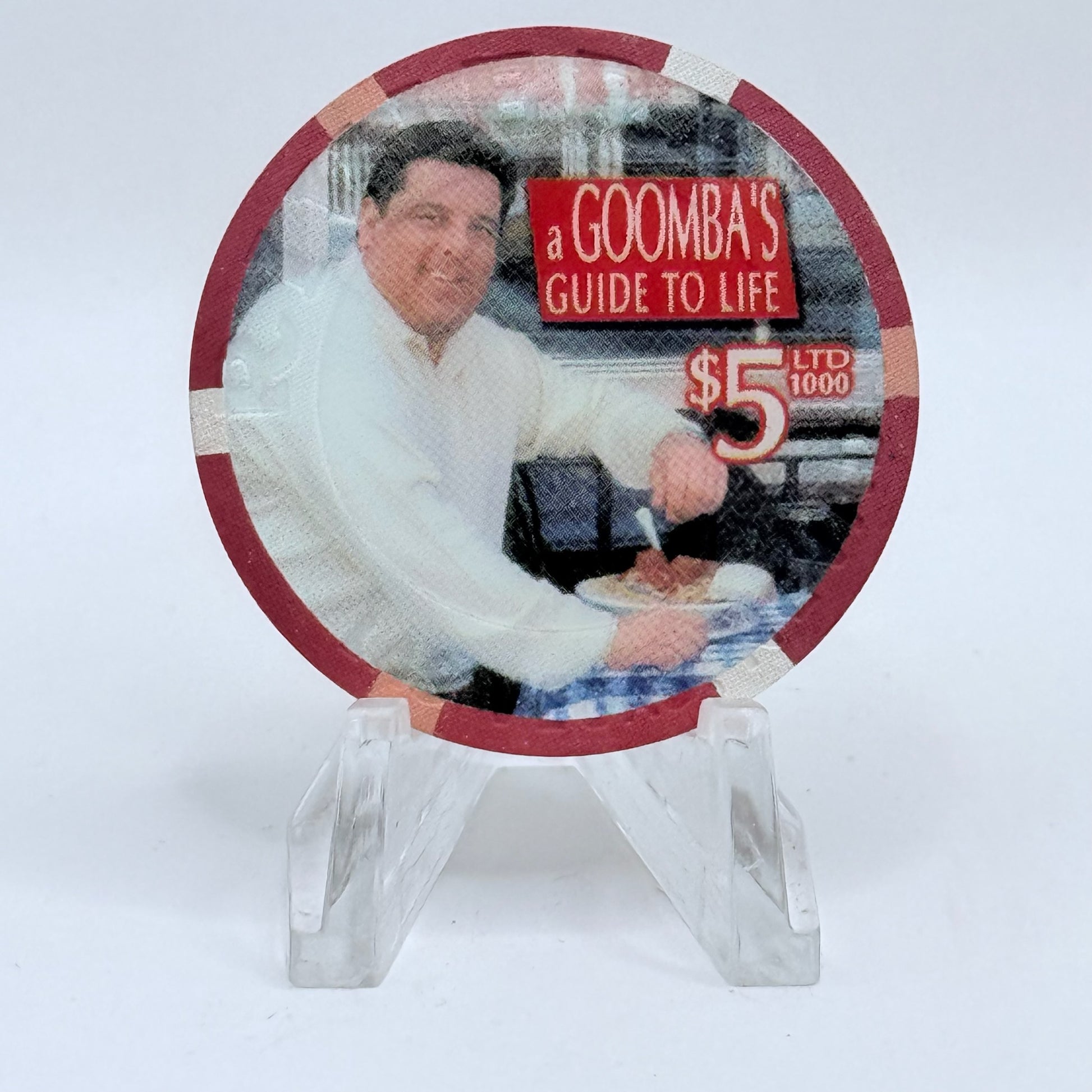 Riviera Las Vegas Nevada 2003 'Steven Schirripa - Goomba's Guide To Life' LE $5 Casino Chip E2395