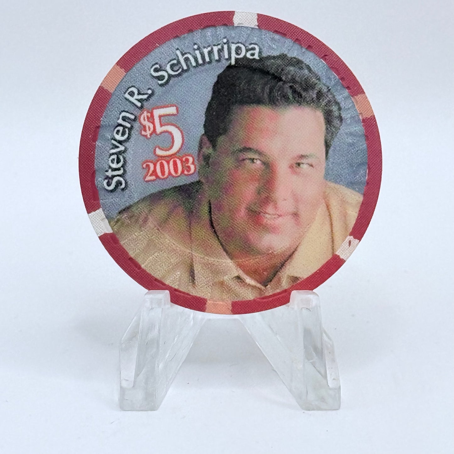 Riviera Las Vegas Nevada 2003 'Steven Schirripa - Goomba's Guide To Life' LE $5 Casino Chip E2395