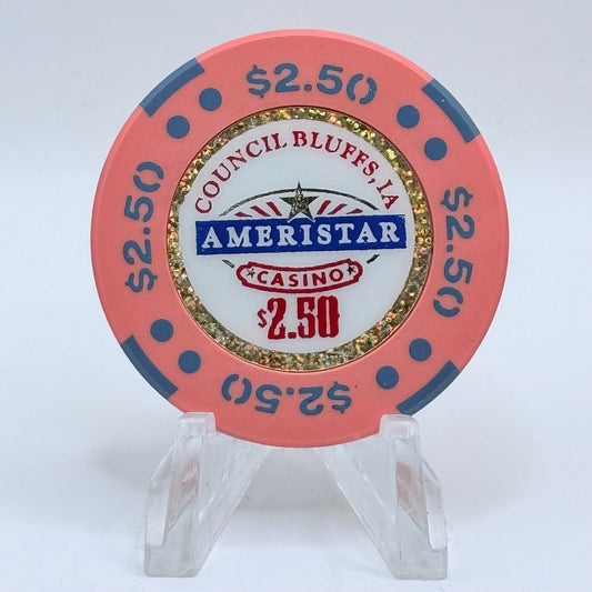 Ameristar Casino Council Bluffs Iowa 1996 $2.50 Casino Chip