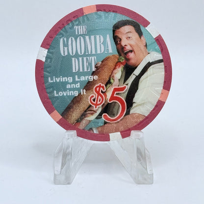 Riviera Las Vegas Nevada 2006 'Goomba Diet' LE $5 Casino Chip E8328
